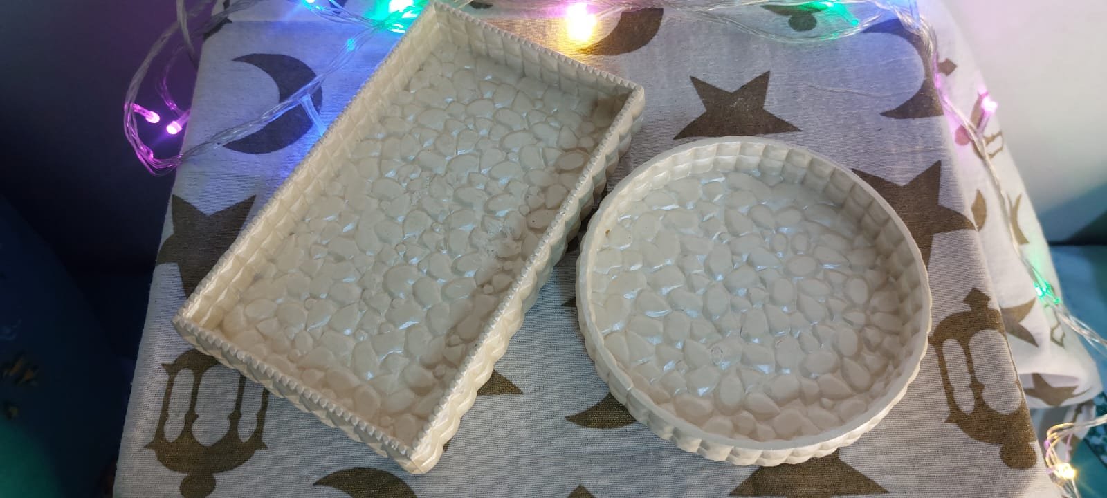 طقم صواني قطعتين صغير_Shahy Crafts