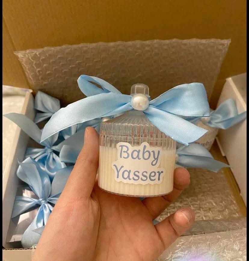 شموع السبوع _Lolo Crafts