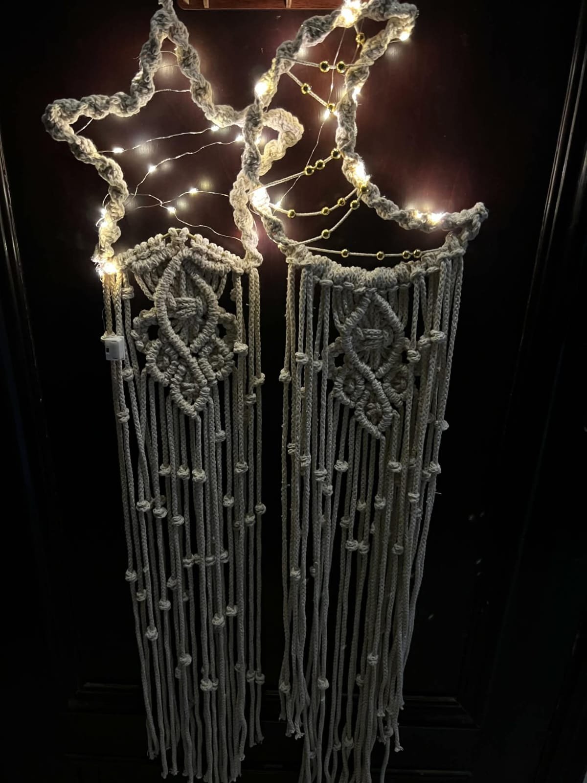 مكرمية هلال ونجمه _Roka Crafts