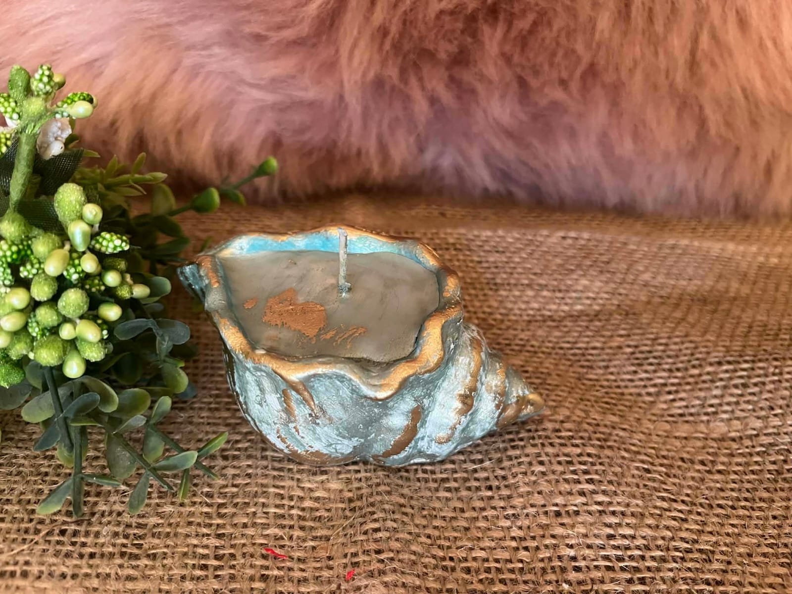 شمعه يوقعه ماربل_Pensem Crafts