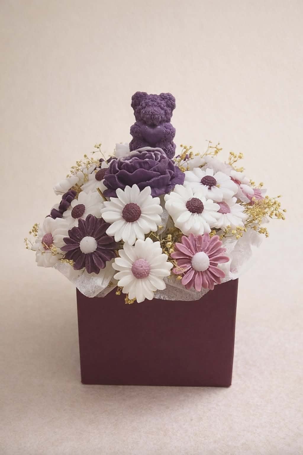 بوكيه بالشمع_ Lolo Crafts