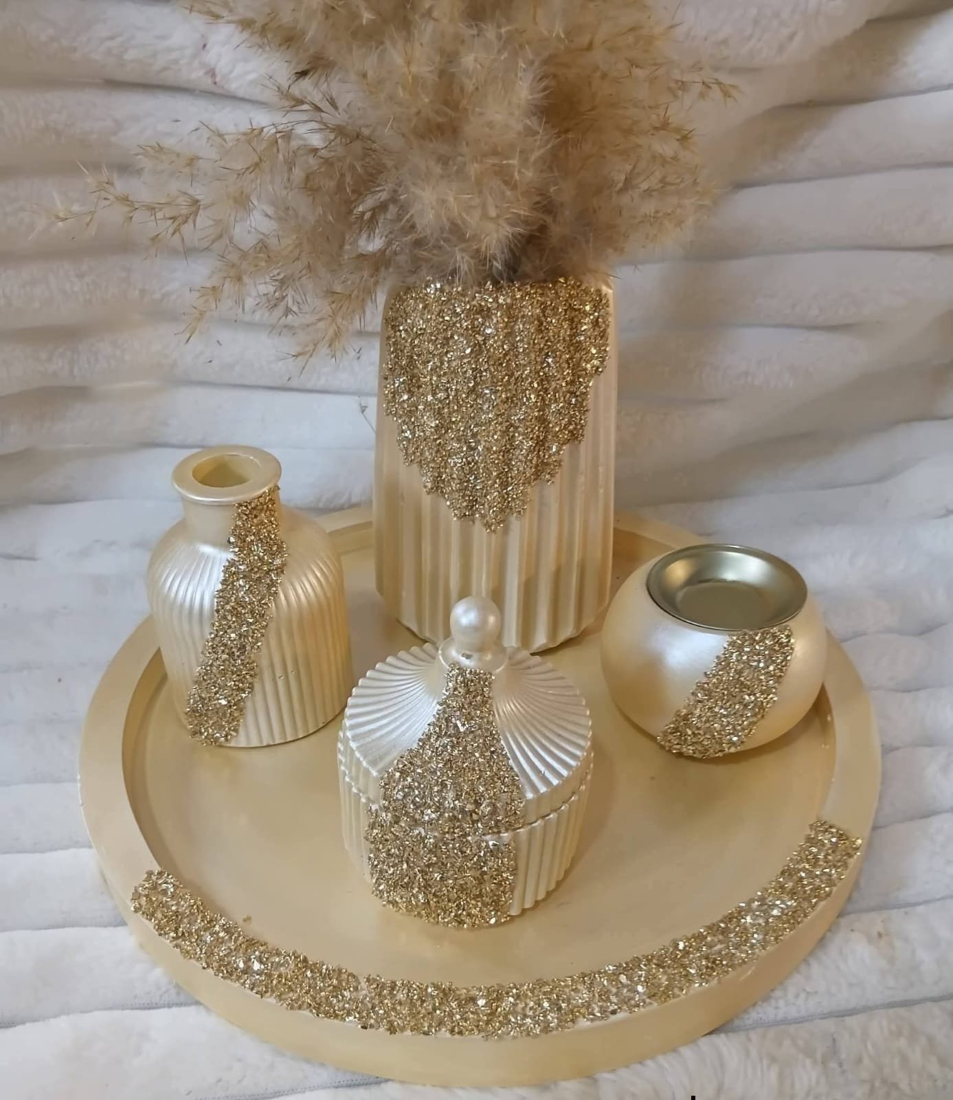 طقم كونكريت ٥ قطع _manar.crafts