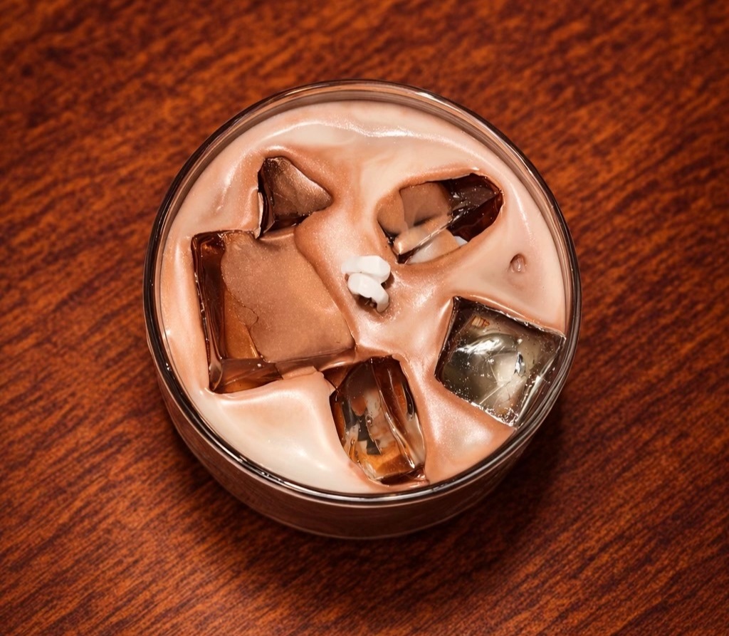 جار شمع ايس تشوكليت معطرة _shahy.crafts