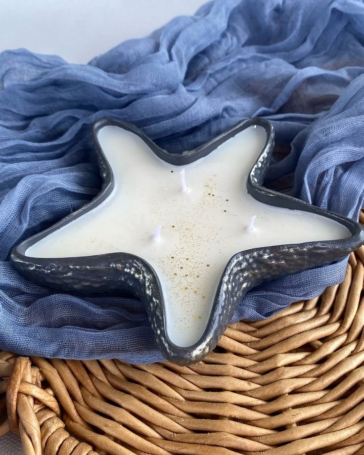 كوستر ستارفيش بالشمع _shahy.crafts