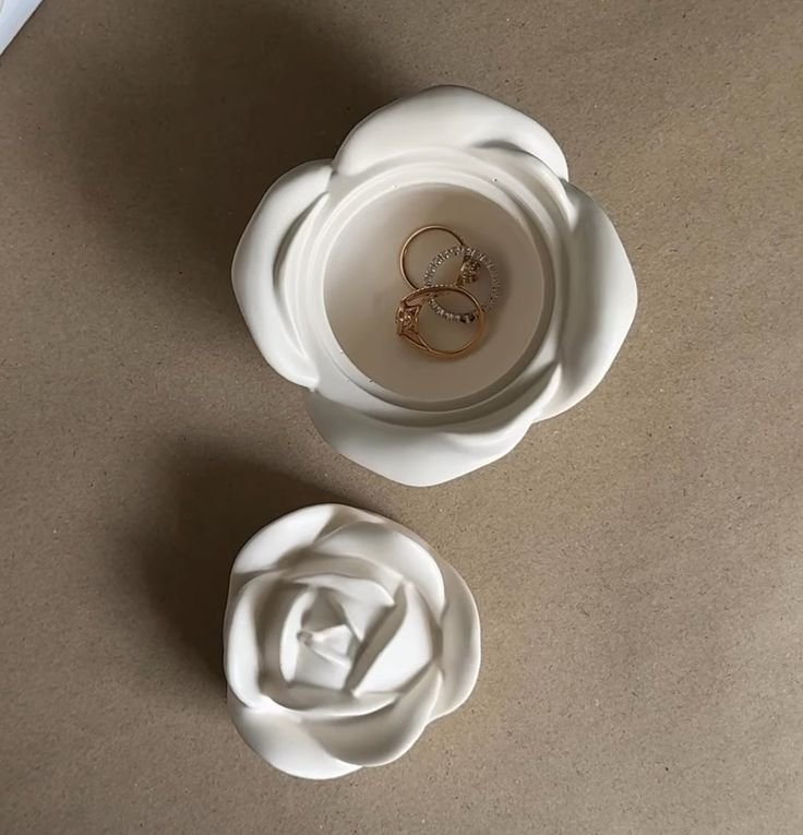 هولدر شكل وردة بلدي كونكريت_shahy.crafts