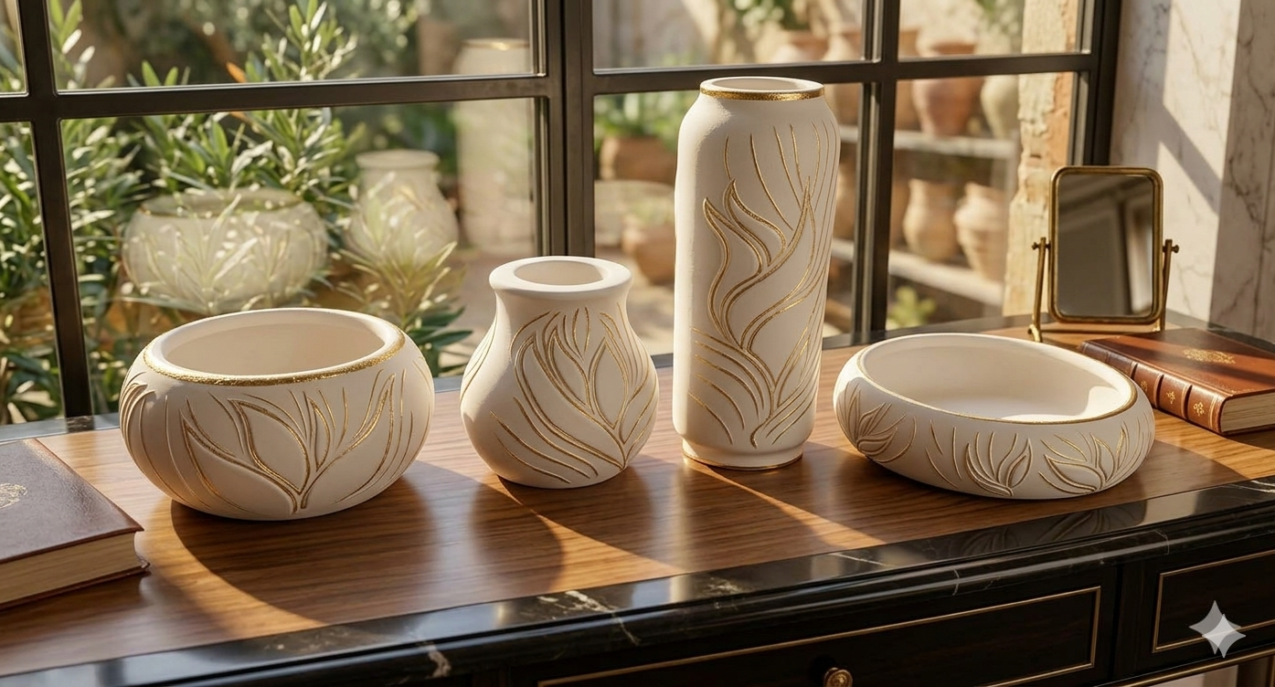 طقم ديكور ٤ قطع _shahy.crafts