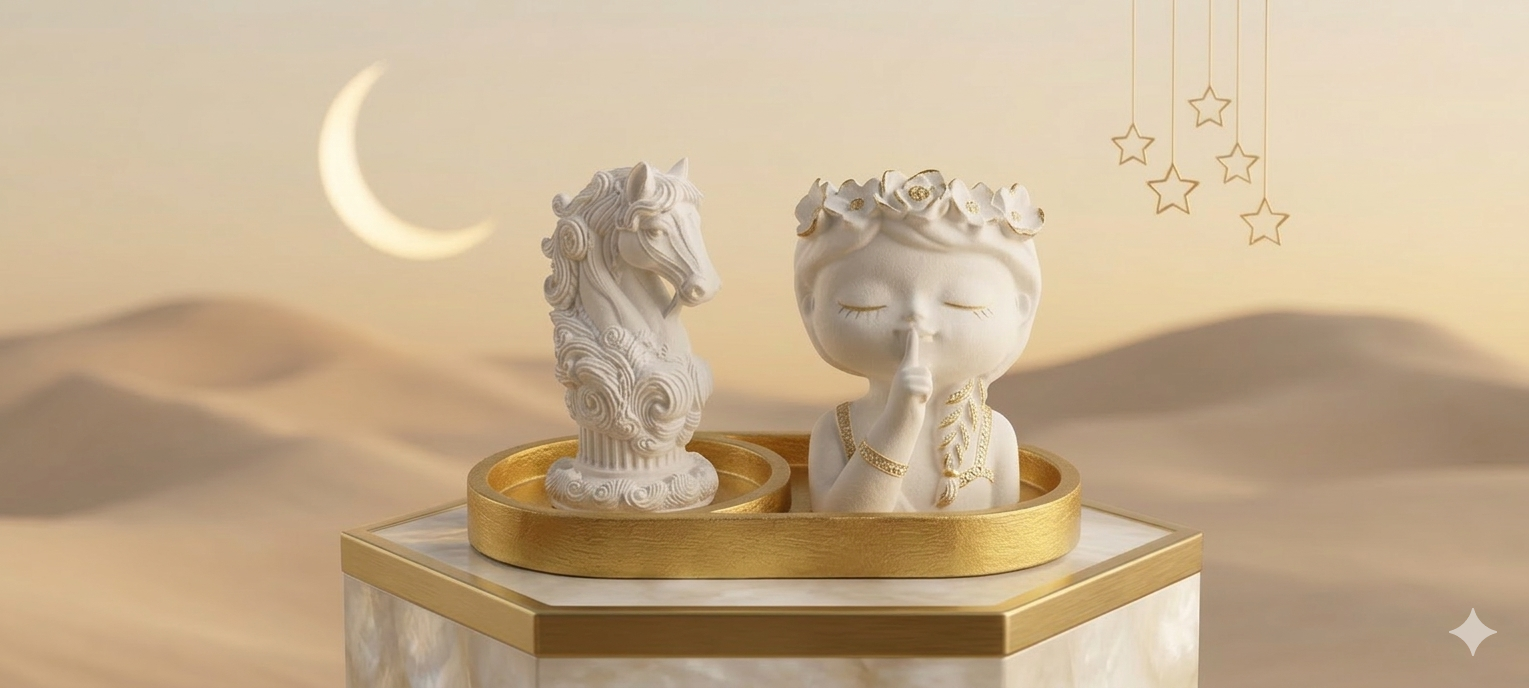 طقم ٣ قطع من الماربل_shahy.crafts